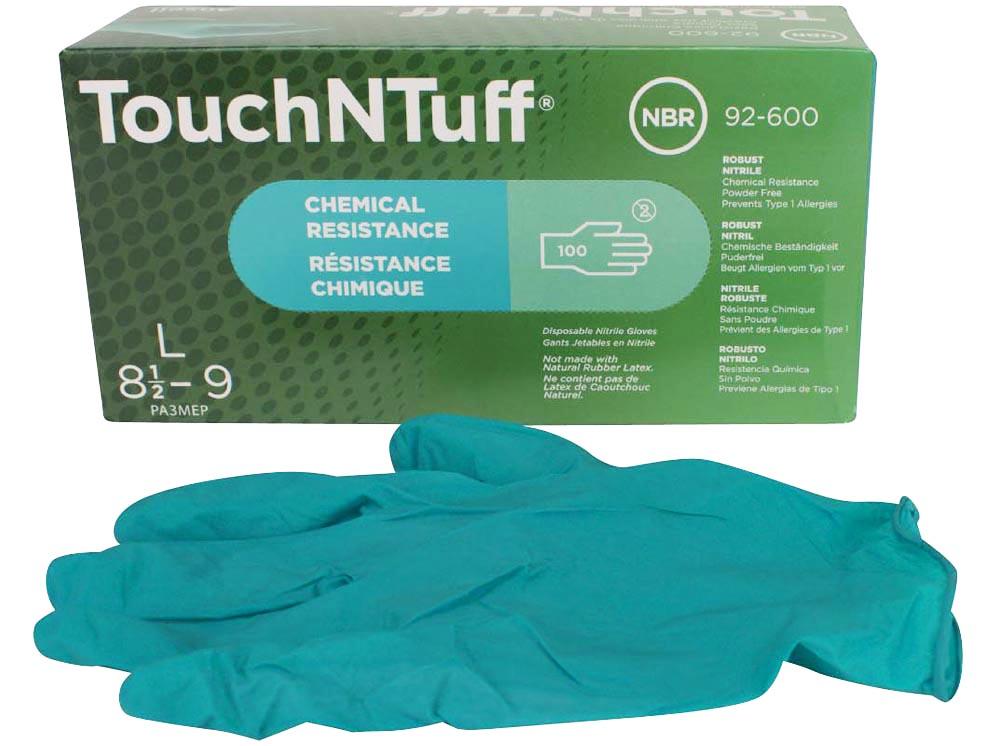 Touch N Tuff pdfr taille 8.5-9 vert 100p.