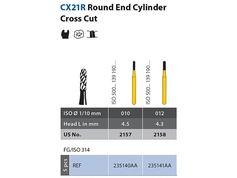 Diatech CX21R Round End Cylinder Cross Cut