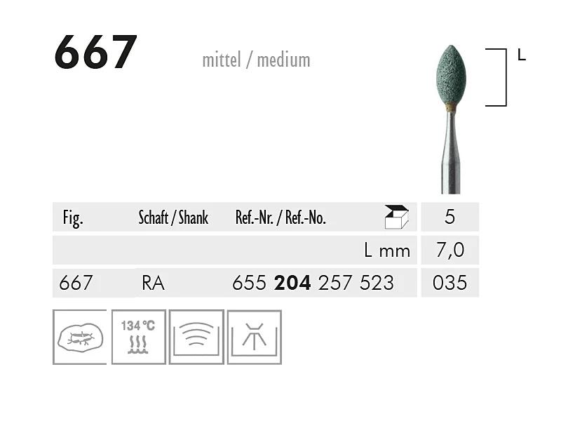 667 RA slijppunt (green, medium)