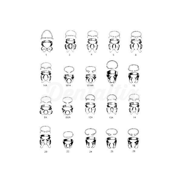 Ivory : Clamps sans ailettes