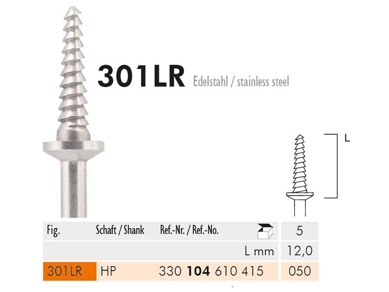301 LR HP 050 mandrels for flexible polishers and felt-cones