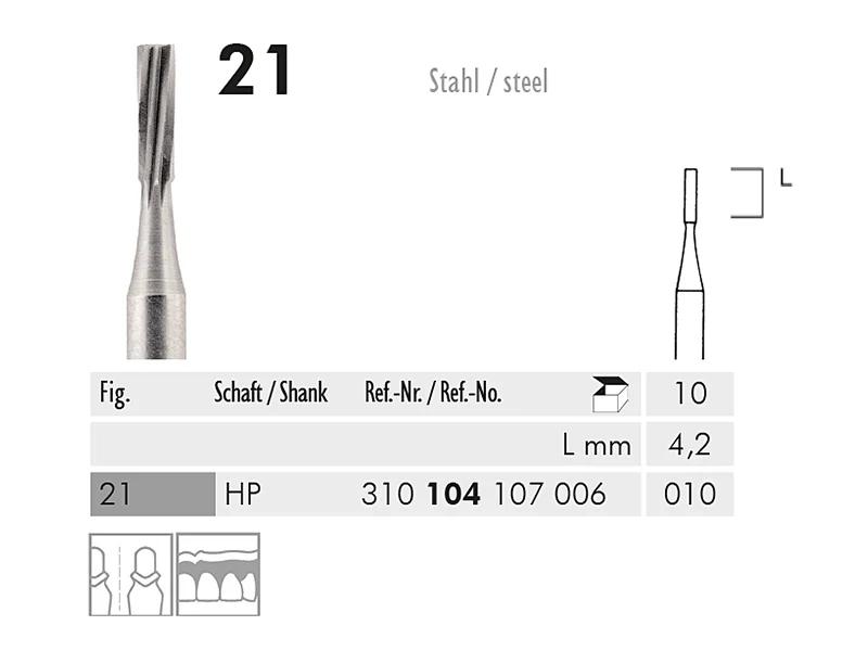 21 HP 010 instrument en acier