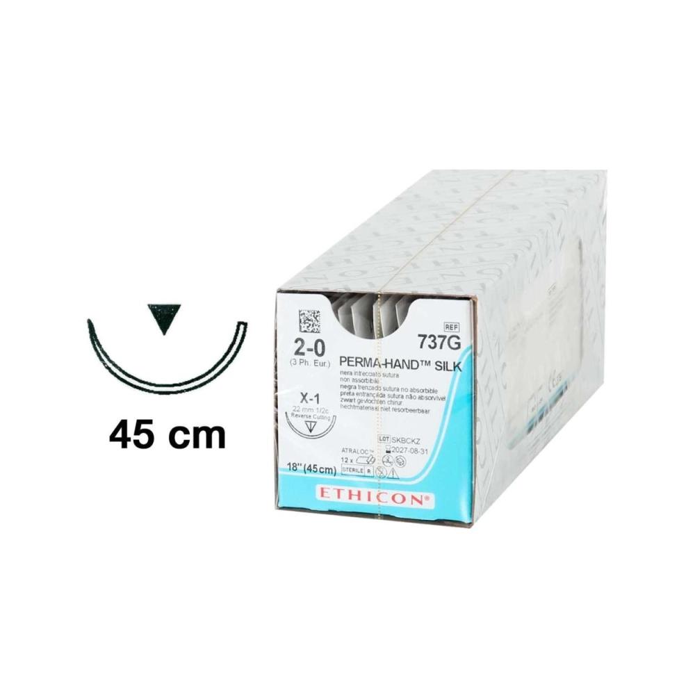 PERMAHAND® sutures soie coupante X-1 22mm