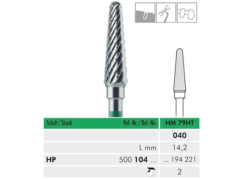 HM 79 HT HP 040 fraise en carbure de tungstène