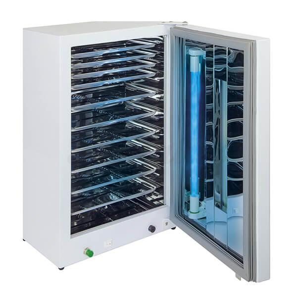 UV-cabine: desinfectie met ultraviolette straling (10 schappen)