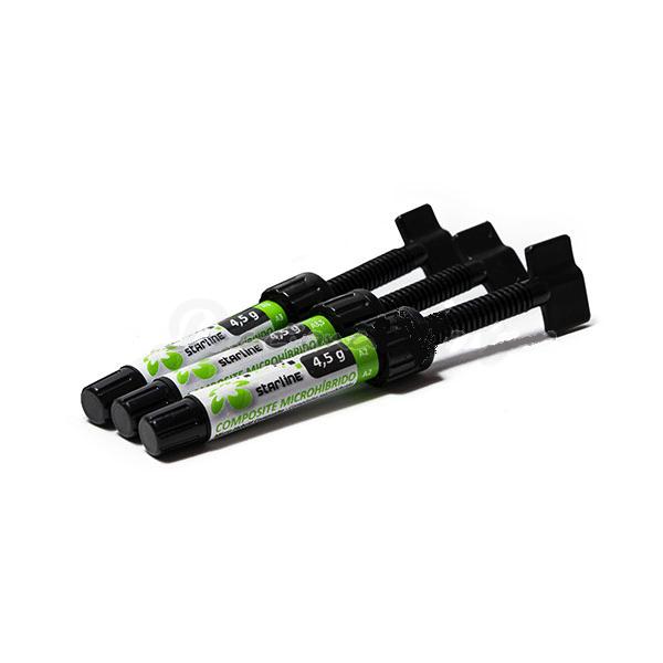Lichtuithardend microhybride composiet