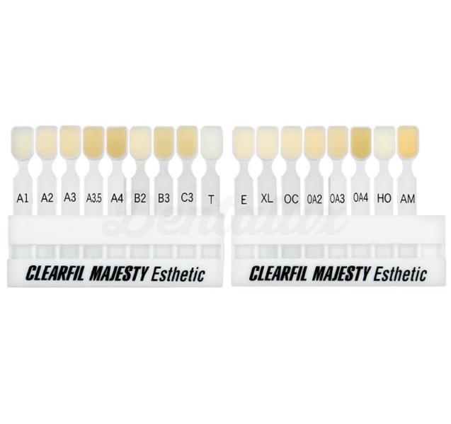 Guide des couleurs pour Clearfil Majesty Esthetic