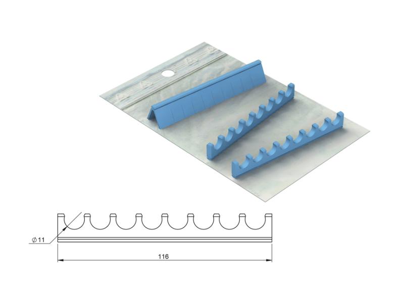 Silicone refill for Ergo Clip 10 / Ergo cassette 10 - ø 11 - 8 instruments