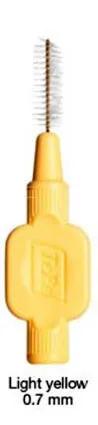 TePe® Brossettes interdentaires Extra Soft ø 0,7mm (jaune clair) - 8pces