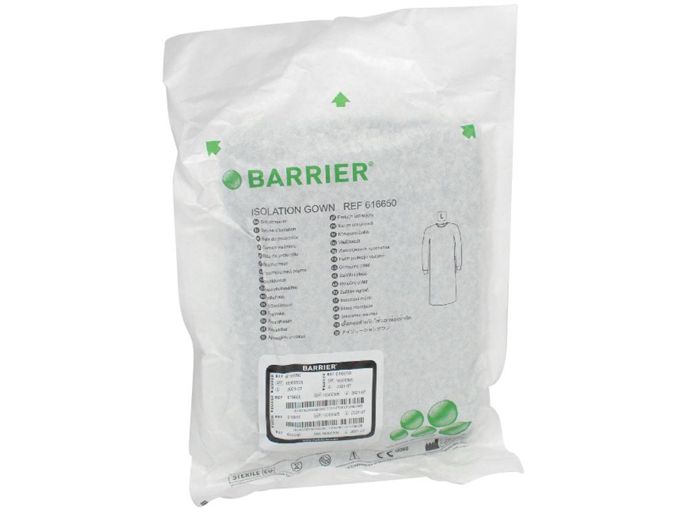 Manteau de protection Barrier stérile bleu dual -L