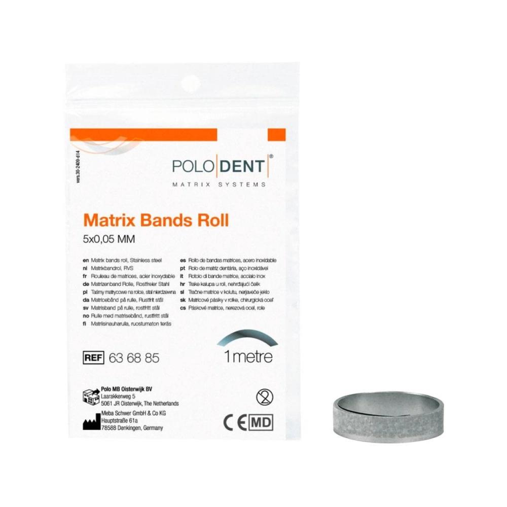 P.D. rouleau de matrices 5 mm inox 1 m