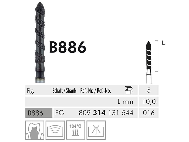 B 886 FG 016 Black Cobra instrument diamanté