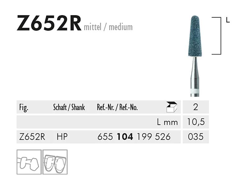 Z 652 R HP pointe à polir pour oxyde de zirconium