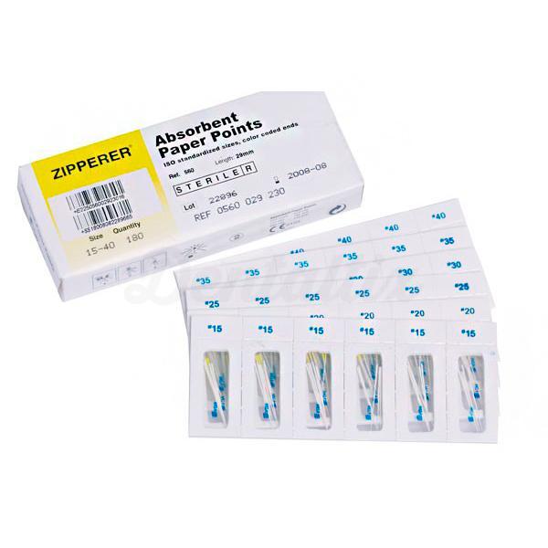 Pointes de papier stériles de 29 mm (180 pcs)