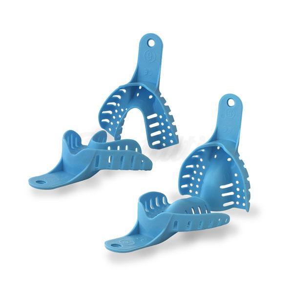 Porte-empreinte perforés bleus (10 pièces)