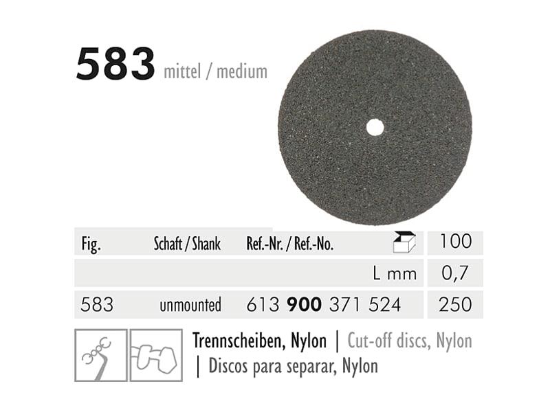 583 250 0,7 mm abrasif en céramique