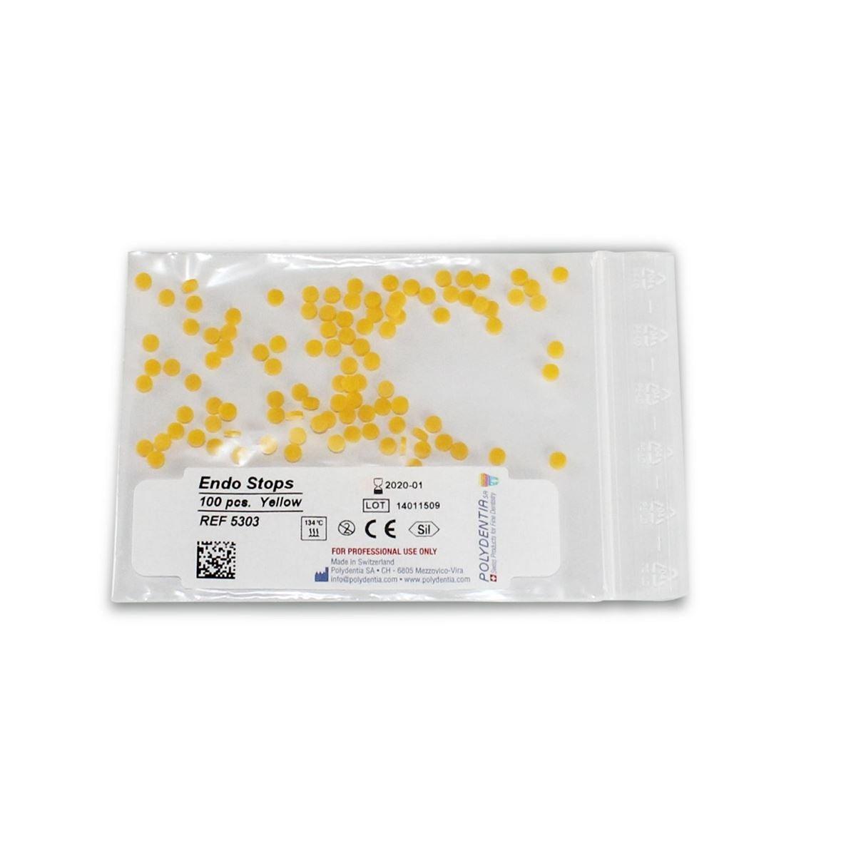 Bouchons Endo jaune 100pcs