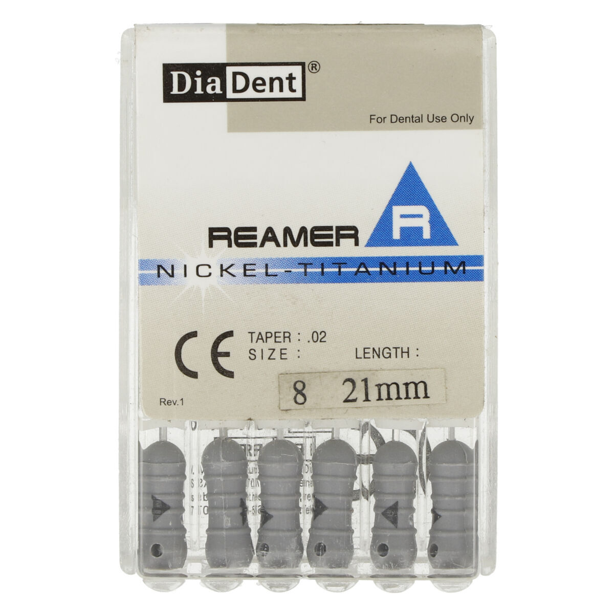 DiaDent NiTi Reamers .02 / 21mm - ISO 10
