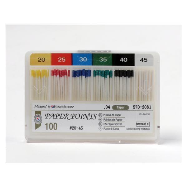 Maxima Taper Paperpoints - Taper 06, ISO 040, 100 pcs