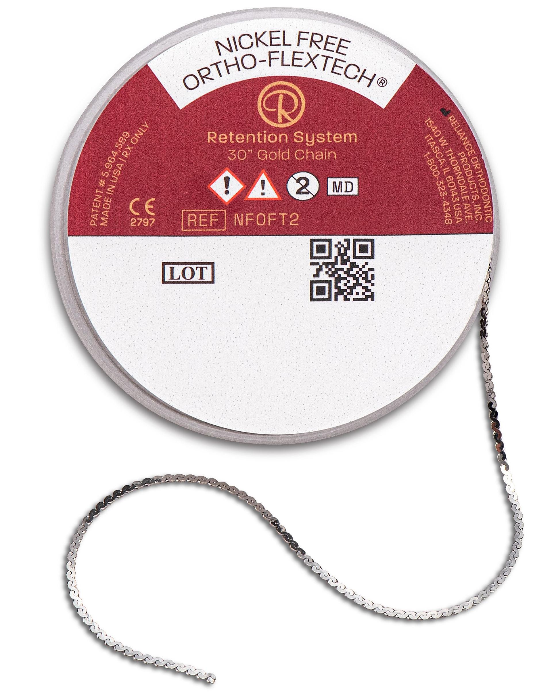 Ortho-FlexTech™ Retainer chain (Gold) - nikkelvrij