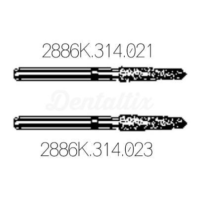 Diamantboor conisch spits 2886K FG (5 st.)