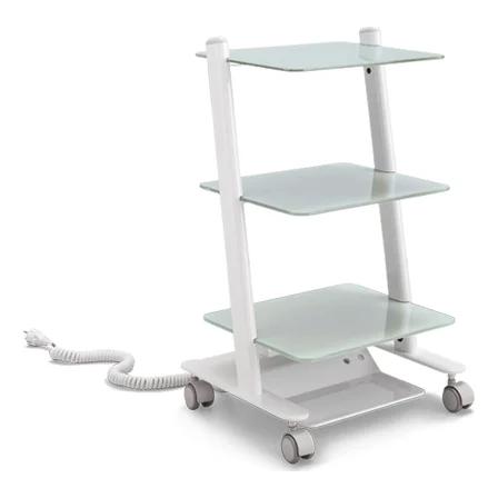 wagentje 3 verdiepingen Glas Met Stopcontacten