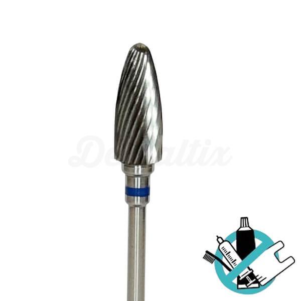 Fraise en carbure de tungstène PM à coupe plate en forme d'œuf (1 pc)
