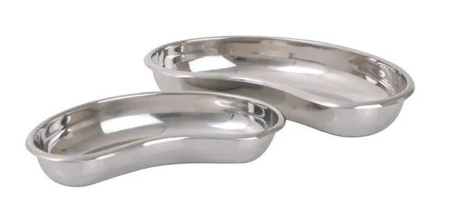 Plateau acier inox, en forme de rein 250mm