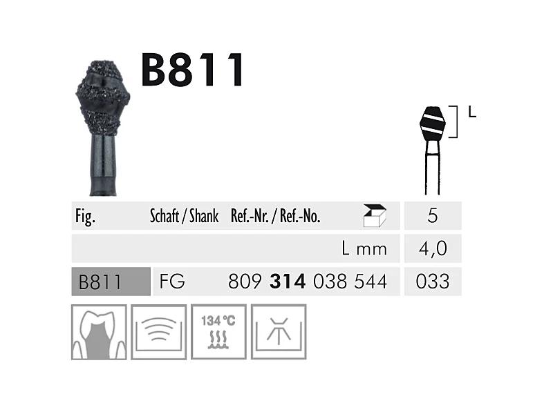 B 811 FG 033 Black Cobra instrument diamanté