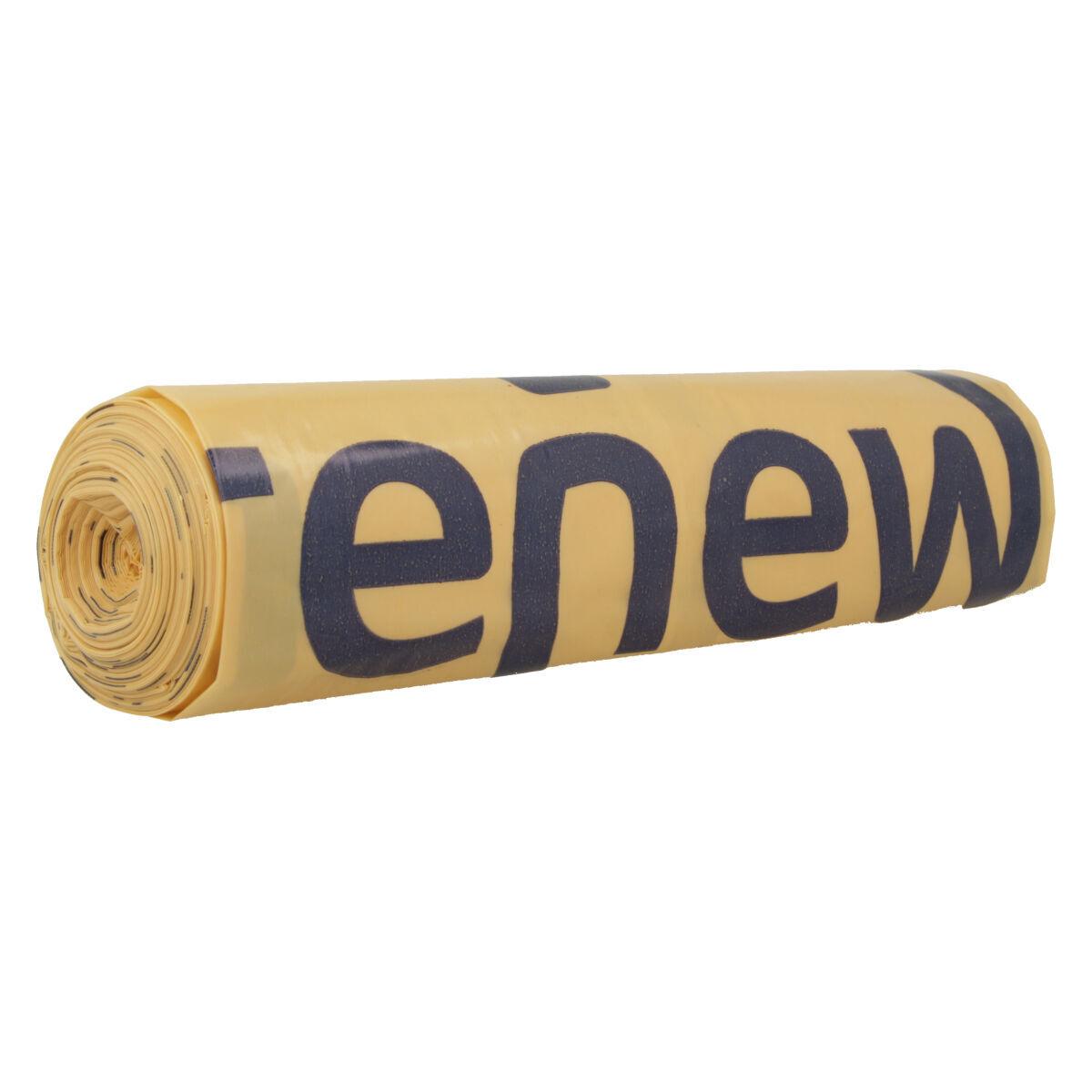 Qubic Sac poubelle pour déchets résiduels transparent - 60l