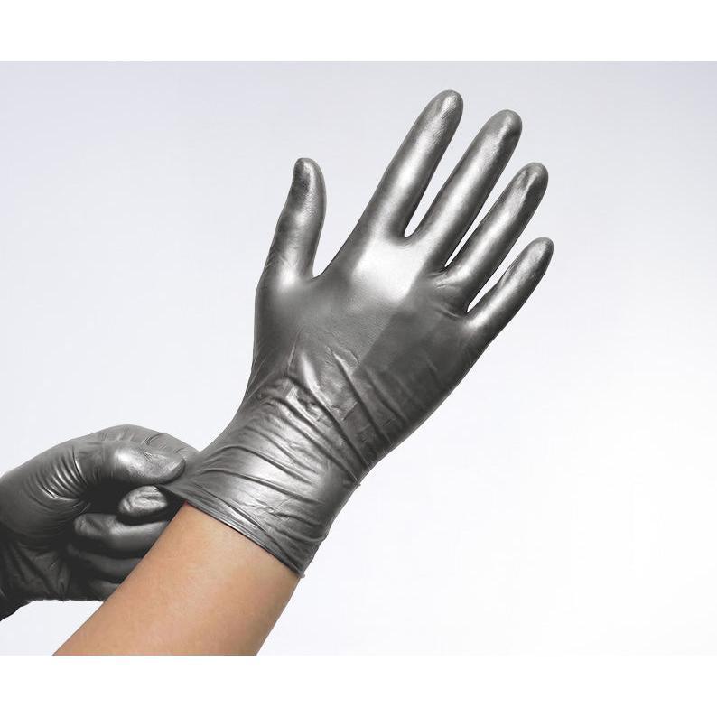 Gants nitrile Comforties Soft Glamour sans poudre argent (100 pcs)