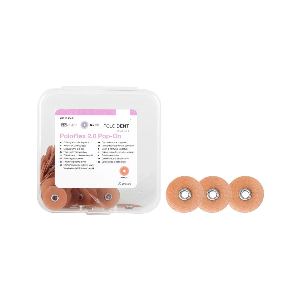 PoloDent PoloFlex 2.0 Pop-On moyen 12,7 mm 50 pcs