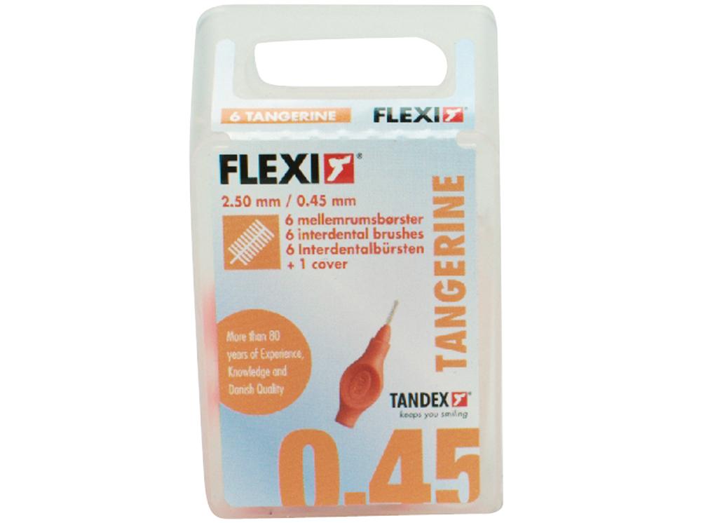 Interd.borstel Flexi oranje 0,8 6st.