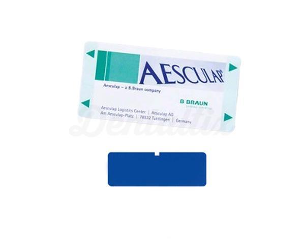 Blauwe identificatieplaatjes zonder opdruk (50 x 18 mm)