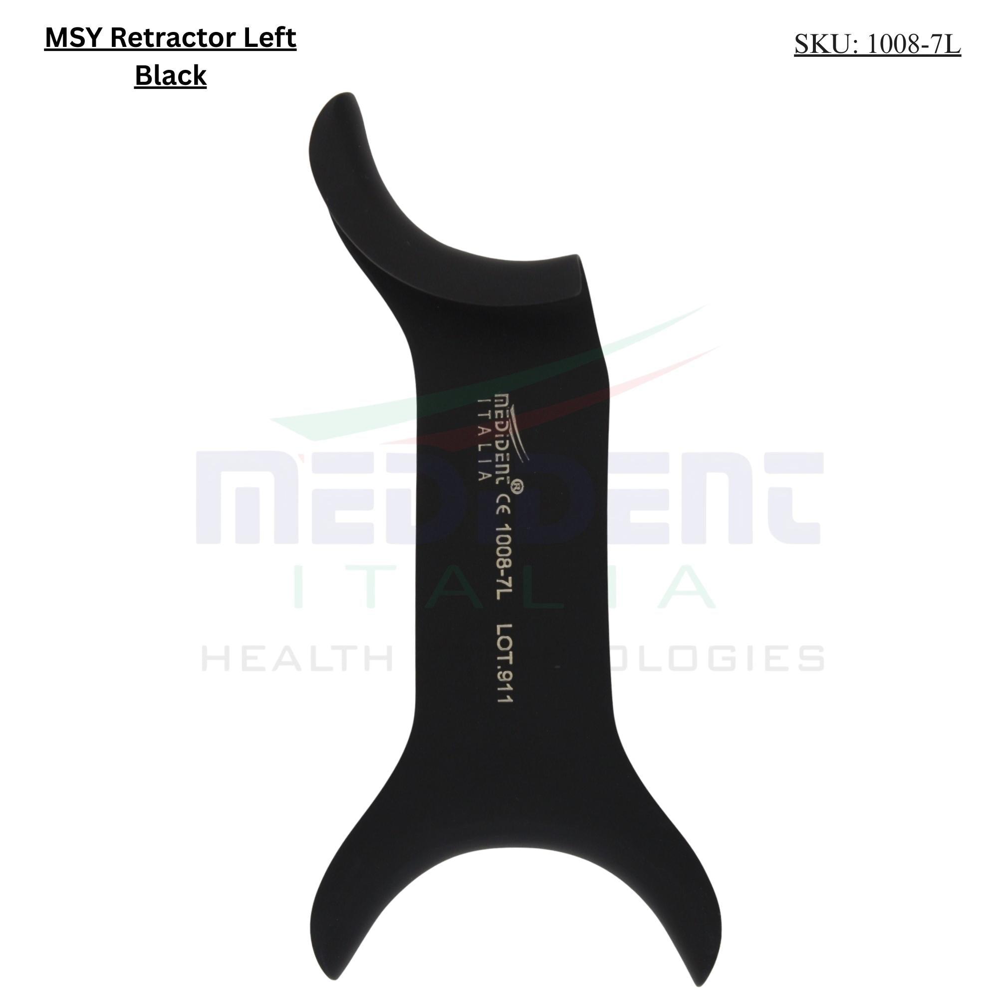 Wondhaak MSY links zwarte punten ref. 1008-7L