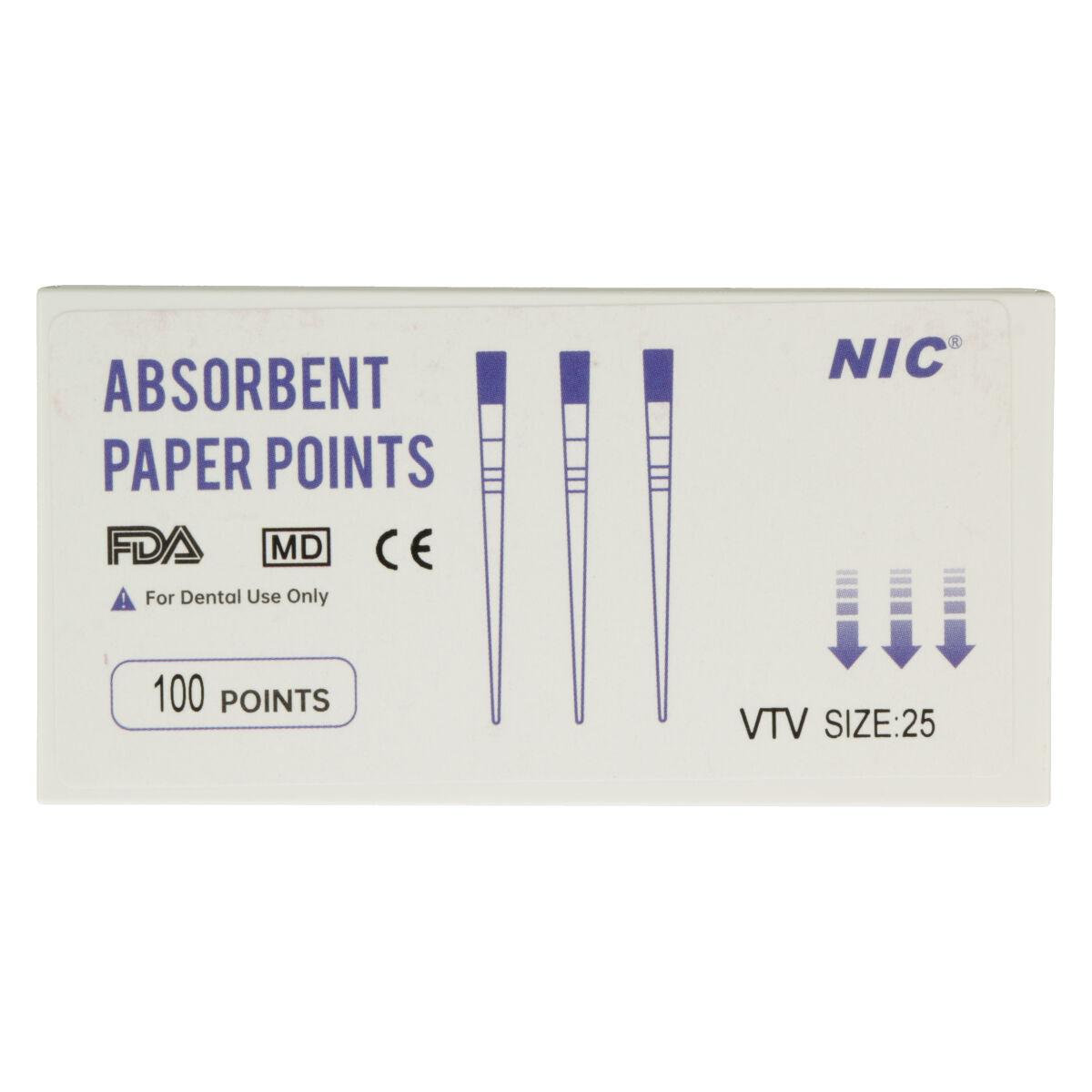 NIC® Absorbent Paper Points - R25