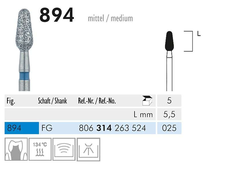 894 FG 025 instrument diamanté