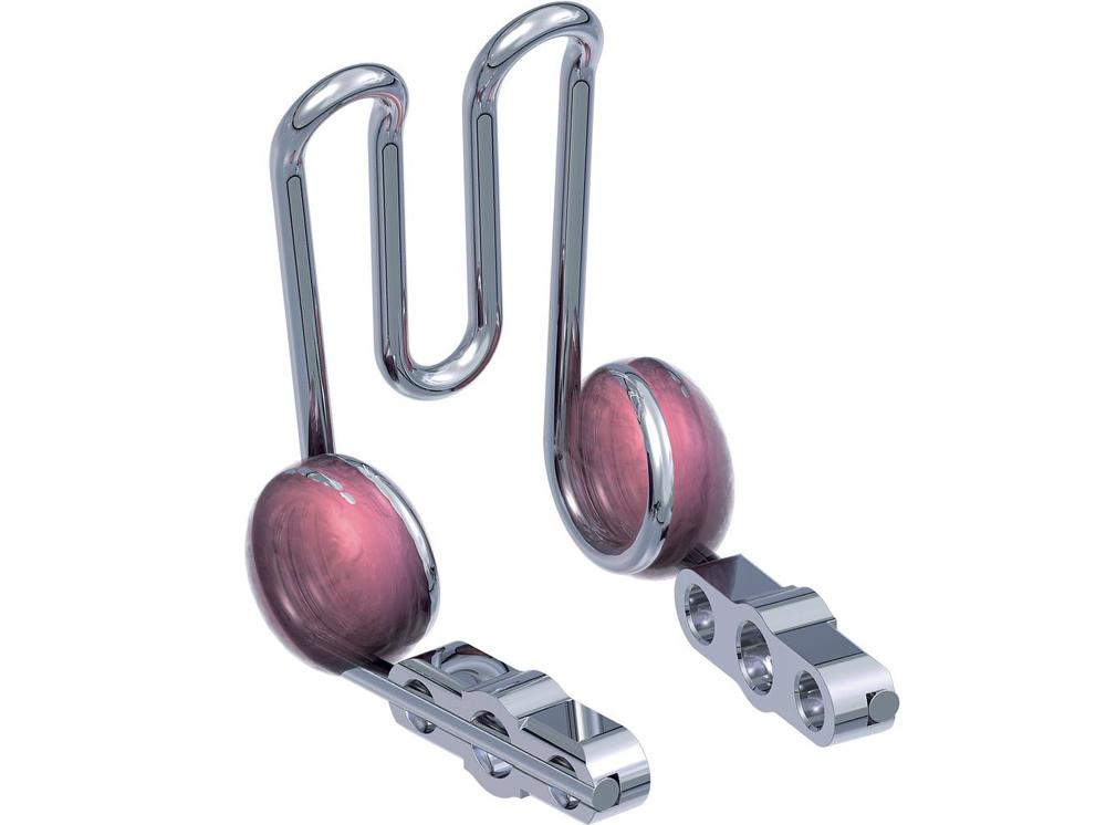 Barette élastique pour double plaque de propulsion selon Schaneng, sans écarteur pour maxillaire (10 pièces)