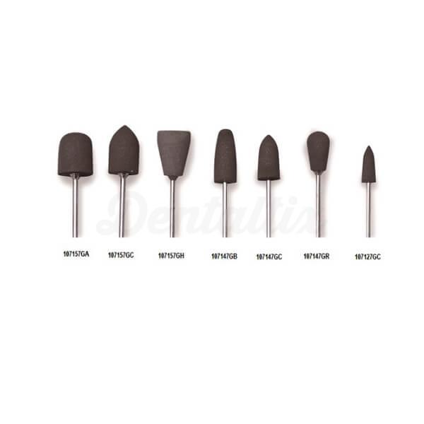 Polissoirs grises en silicone pour le pré-polissage (6 pcs)