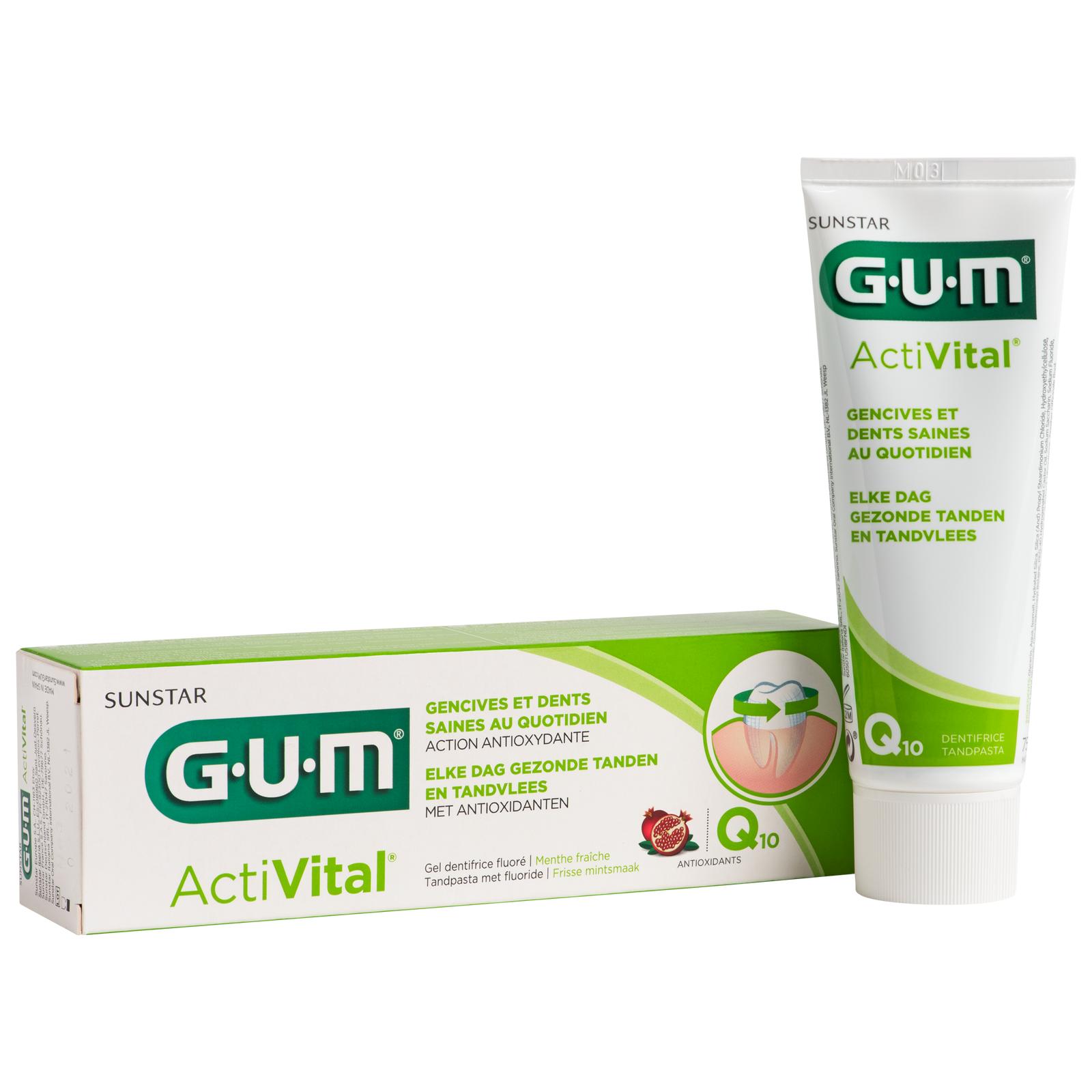 GUM® ActiVital® dentifrice anti-plaque (75 ml)