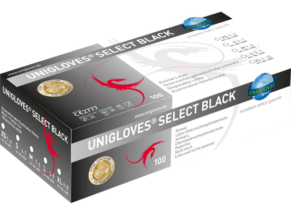 Select Black Latex pdfr S 100pcs