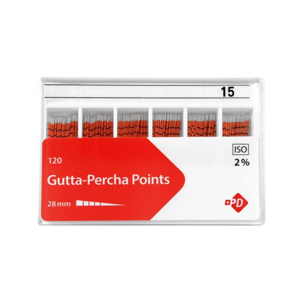 P.D. Gutta Percha points 2% rose no.15
