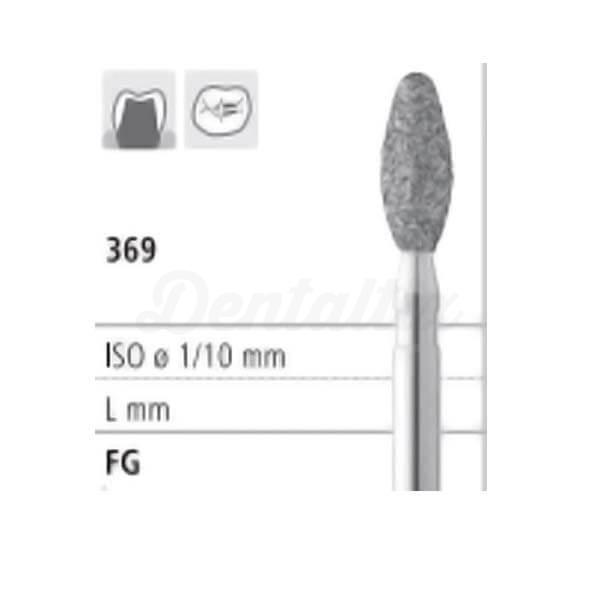 Fraise diamantée 369 FG football (6 pcs)