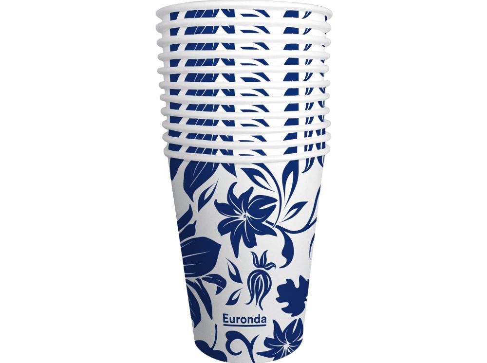 Monoart Gobelet Flower bleu 180ml 1000p.