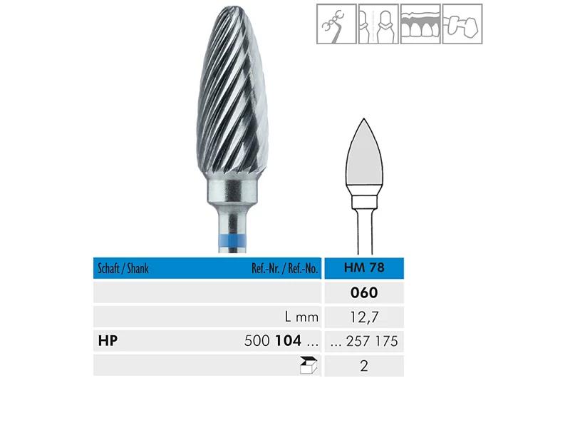 HM 78 HP 060 fraise en carbure de tungstène