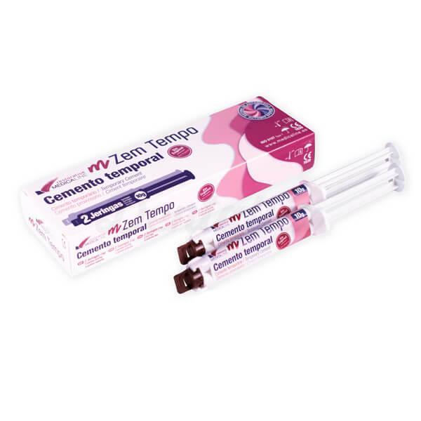 m-Zem Tempo : Ciment provisoire sans Eugénol (2 seringues de 10 gr)