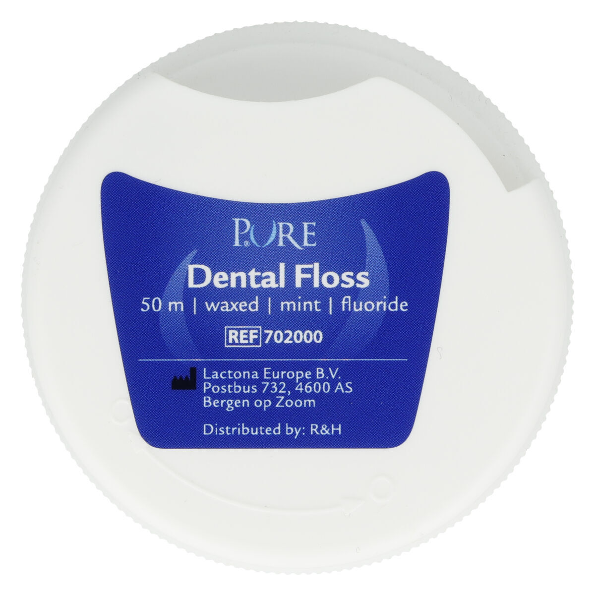 PURE Dental Floss ciré avec fluor - menthe