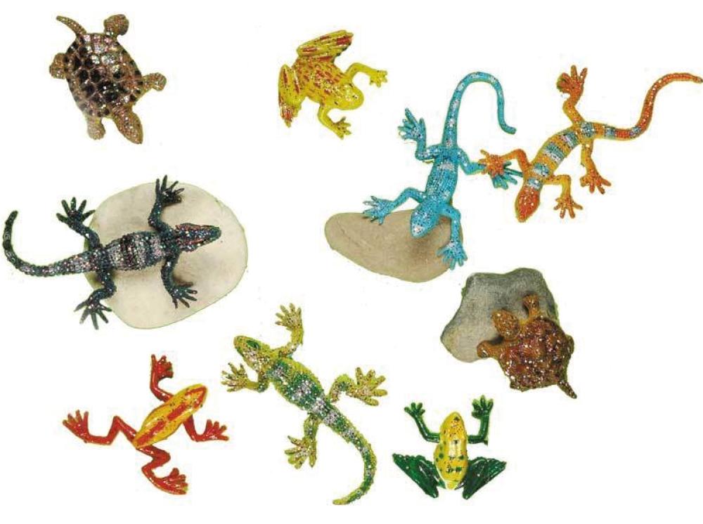 Animaux scintillants 96pcs