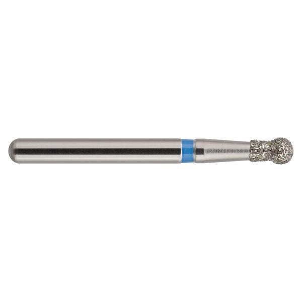 Fraises diamantées NeoDiamond FG - 002 ronde avec col - ISO 018, moyen (bleu), 10 pcs