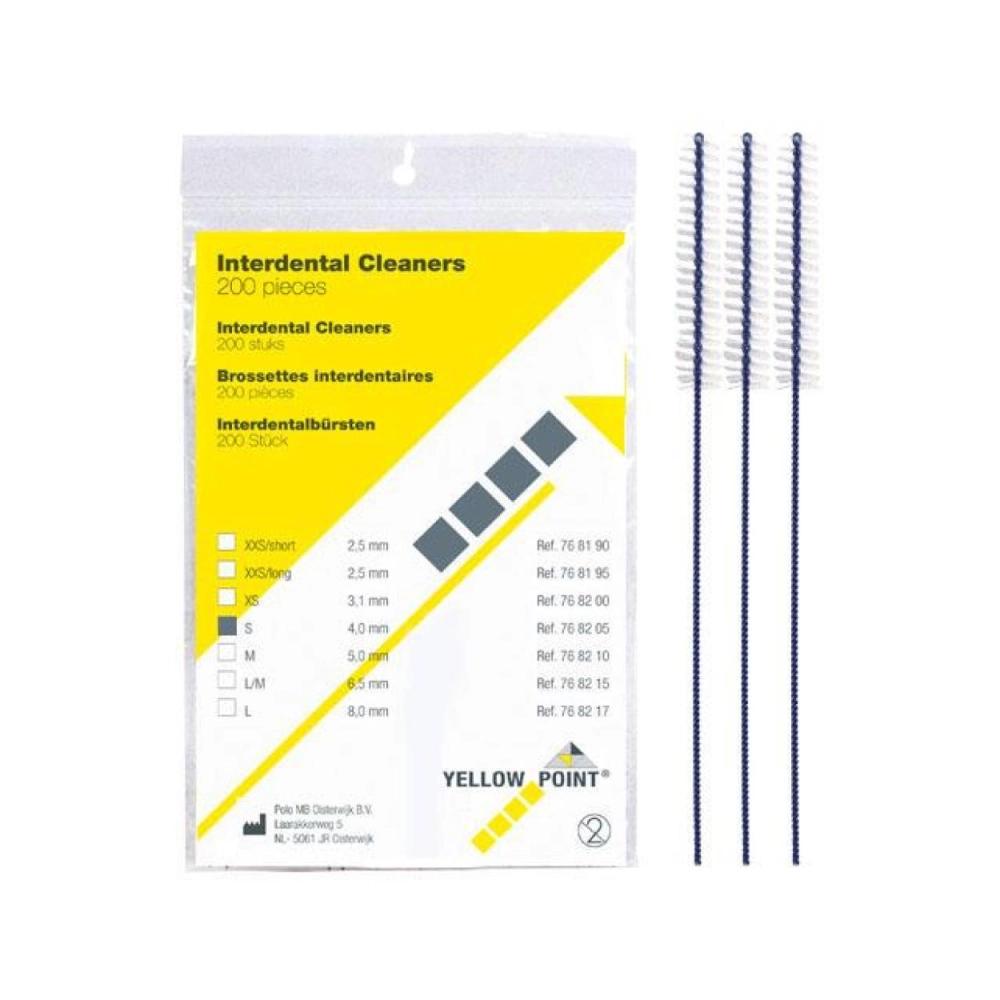Yellow Point Interdental Cleaners small (4 mm) 200 pcs